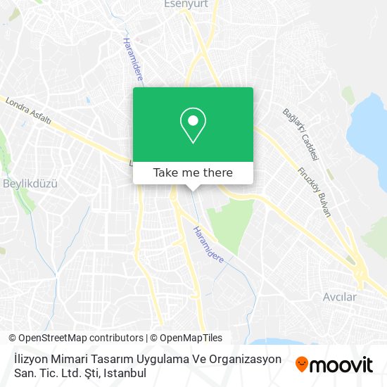 İlizyon Mimari Tasarım Uygulama Ve Organizasyon San. Tic. Ltd. Şti map