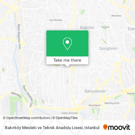 Bakırköy Mesleki ve Teknik Anadolu Lisesi map