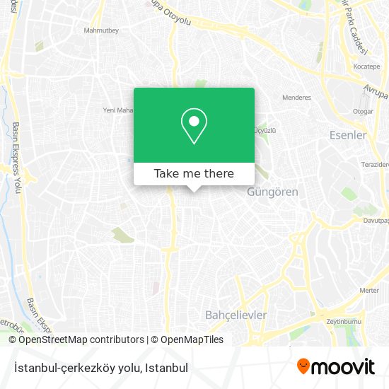 İstanbul-çerkezköy yolu map