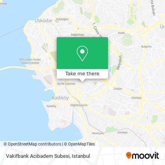 Vakifbank Acibadem Subesi map