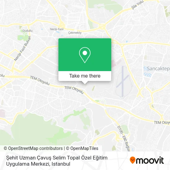 Şehit Uzman Çavuş Selim Topal Özel Eğitim Uygulama Merkezi map