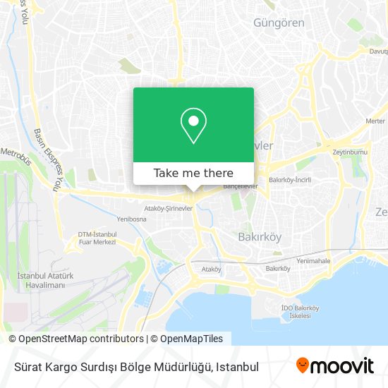 Sürat Kargo Surdışı Bölge Müdürlüğü map