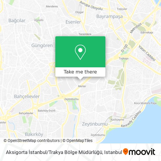 Aksigorta İstanbul / Trakya Bölge Müdürlüğü map