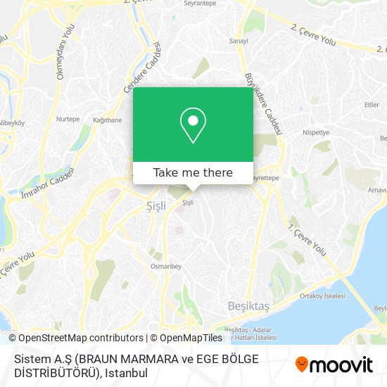 Sistem A.Ş (BRAUN MARMARA ve EGE BÖLGE DİSTRİBÜTÖRÜ) map