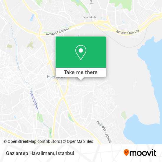 Gaziantep Havalimanı map