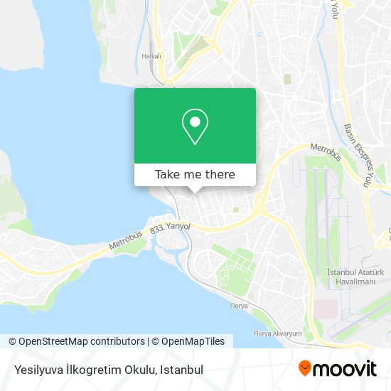 Yesilyuva İlkogretim Okulu map