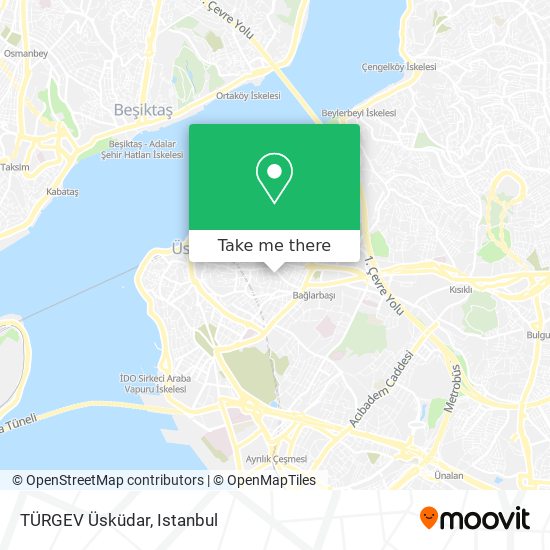TÜRGEV Üsküdar map
