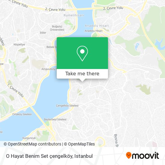 O Hayat Benim Set çengelköy map