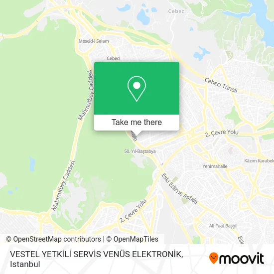 VESTEL YETKİLİ SERVİS VENÜS ELEKTRONİK map
