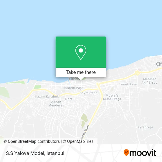 S.S Yalova Model map
