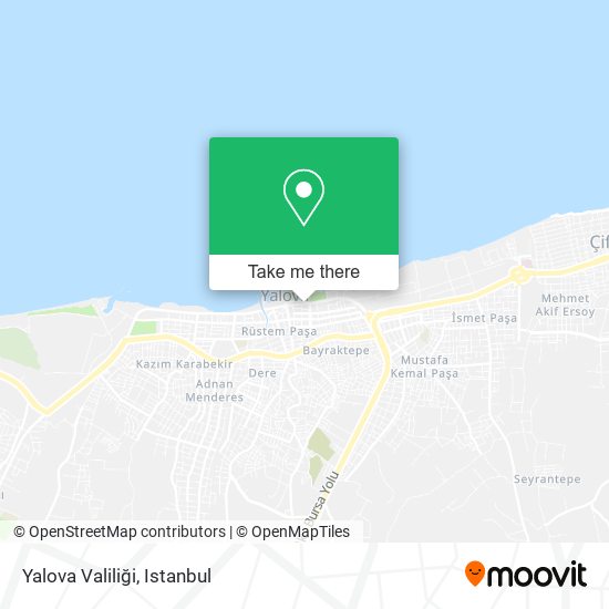 Yalova Valiliği map