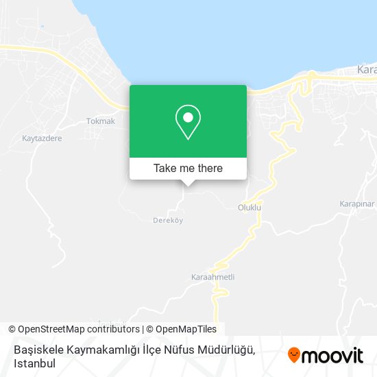 Başiskele Kaymakamlığı İlçe Nüfus Müdürlüğü map