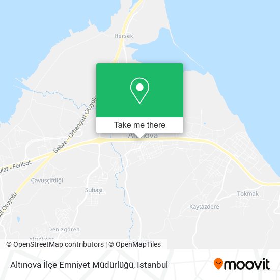 Altınova İlçe Emniyet Müdürlüğü map