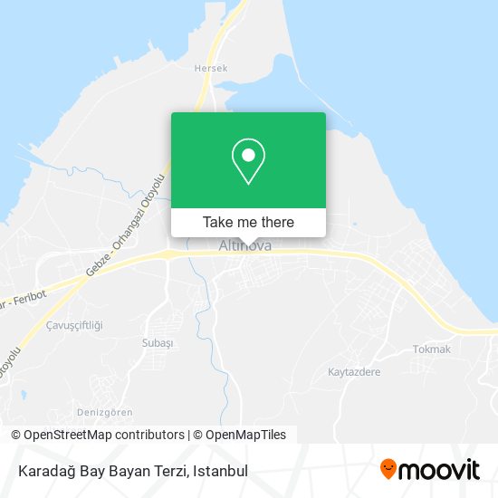 Karadağ Bay Bayan Terzi map