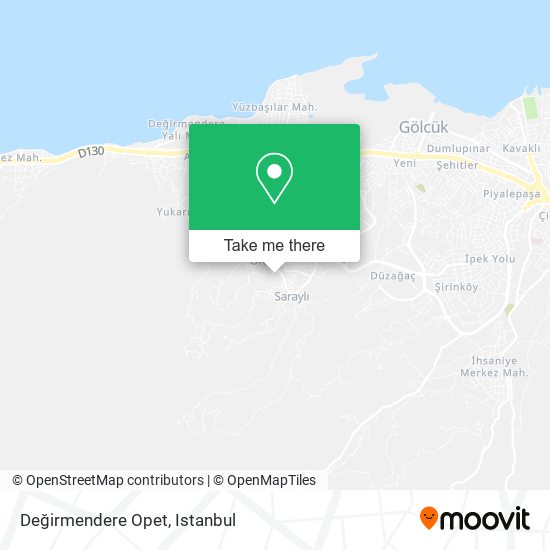 Değirmendere Opet map
