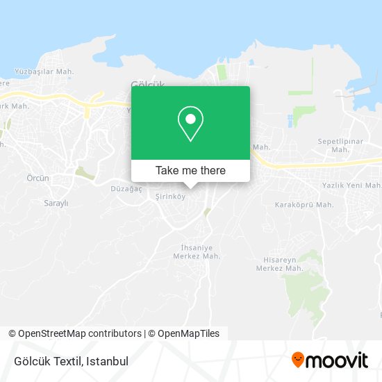 Gölcük Textil map