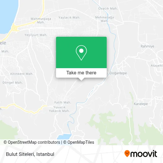 Bulut Siteleri map