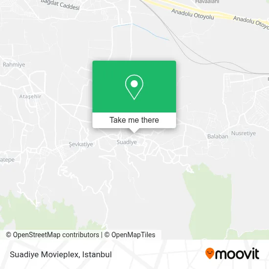 Suadiye Movieplex map