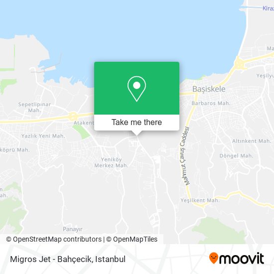 Migros Jet - Bahçecik map