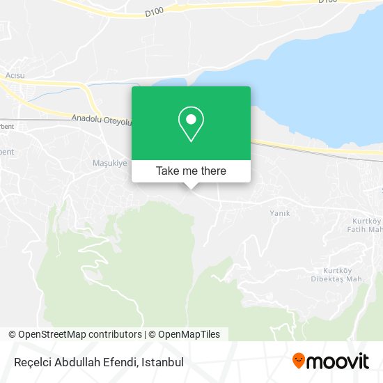 Reçelci Abdullah Efendi map