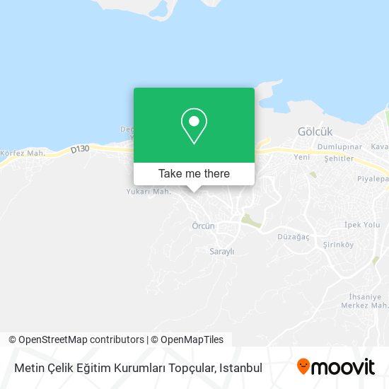 Metin Çelik Eğitim Kurumları Topçular map