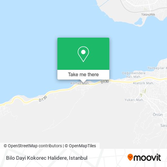 Bilo Dayi Kokorec Halidere map