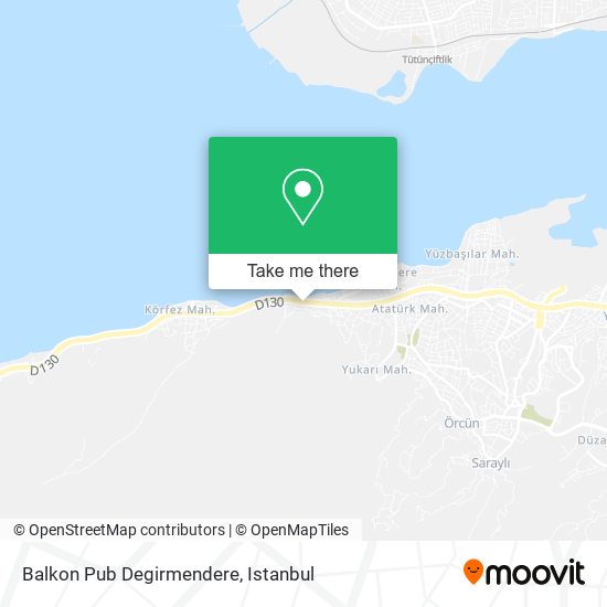 Balkon Pub Degirmendere map