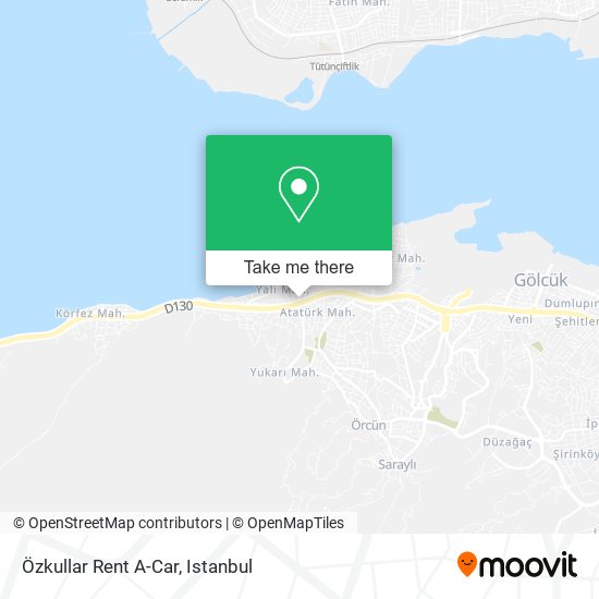Özkullar Rent A-Car map