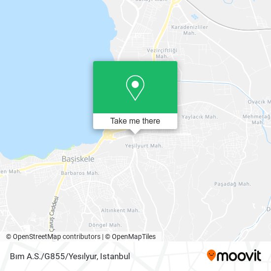 Bım A.S./G855/Yesılyur map