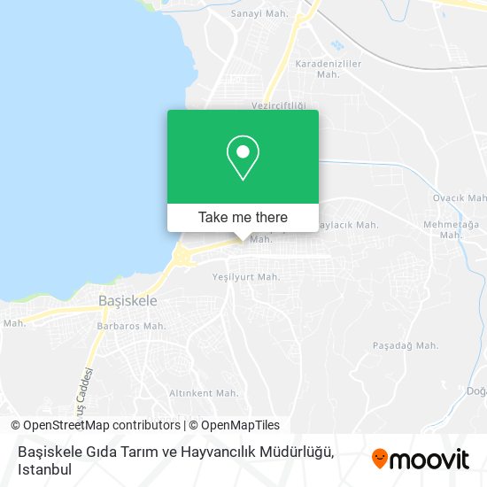 Başiskele Gıda Tarım ve Hayvancılık Müdürlüğü map