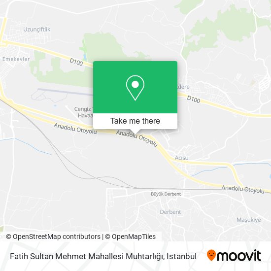 Fatih Sultan Mehmet Mahallesi Muhtarlığı map