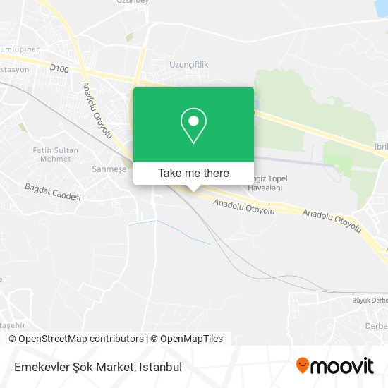 Emekevler Şok Market map