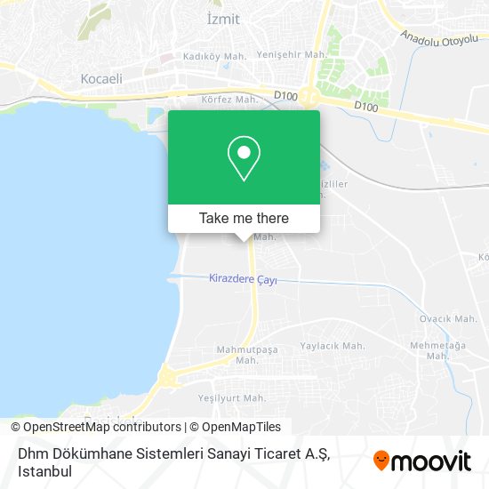 Dhm Dökümhane Sistemleri Sanayi Ticaret A.Ş map