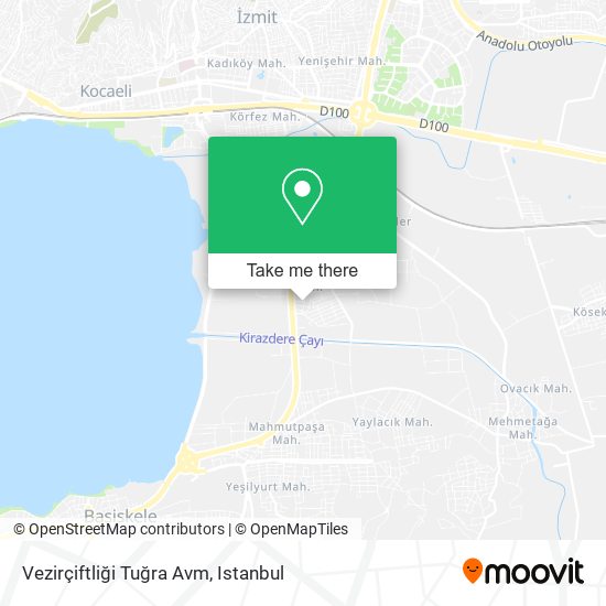 Vezirçiftliği Tuğra Avm map