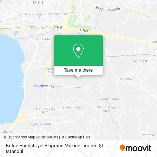 Bölge Endüstriyel Ekipman Makine Limited Şti. map