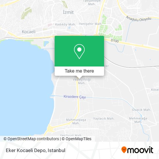 Eker Kocaeli Depo map