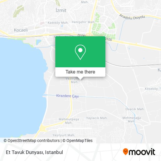 Et Tavuk Dunyası map