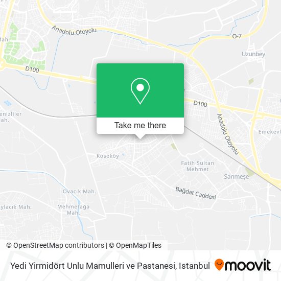 Yedi Yirmidört Unlu Mamulleri ve Pastanesi map