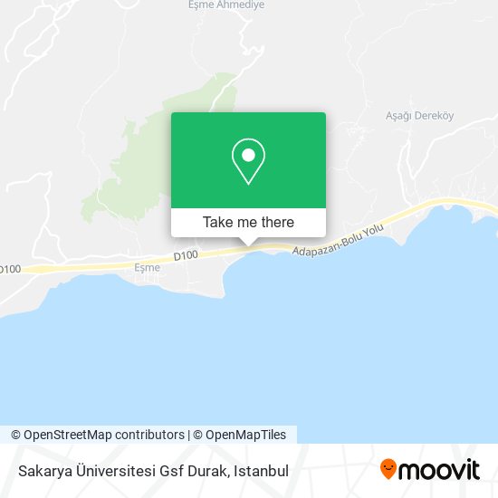 Sakarya Üniversitesi Gsf Durak map