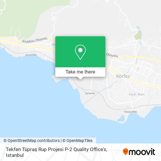 Tekfen Tüpraş Rup Projesi P-2 Quality Office's map