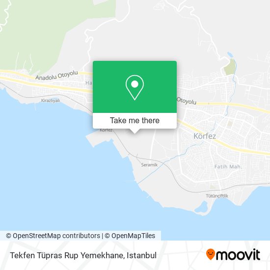 Tekfen Tüpras Rup Yemekhane map
