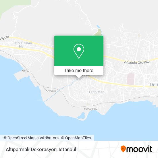 Altıparmak Dekorasyon map