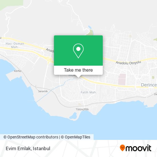 Evim Emlak map