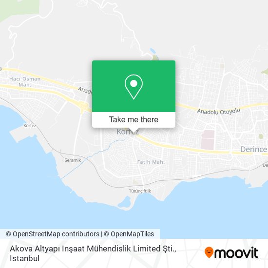 Akova Altyapı Inşaat Mühendislik Limited Şti. map