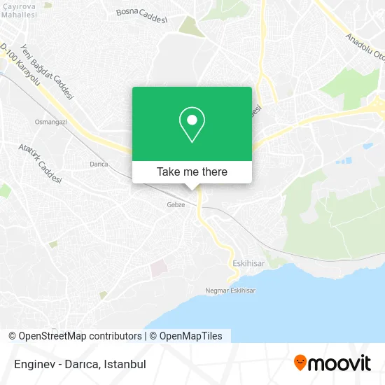 Enginev - Darıca map