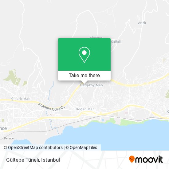 Gültepe Tüneli map