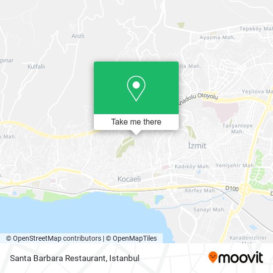 Santa Barbara Restaurant map