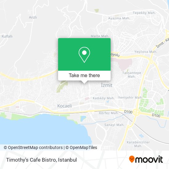 Timothy's Cafe Bistro map