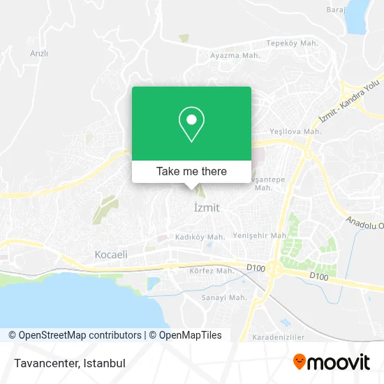 Tavancenter map