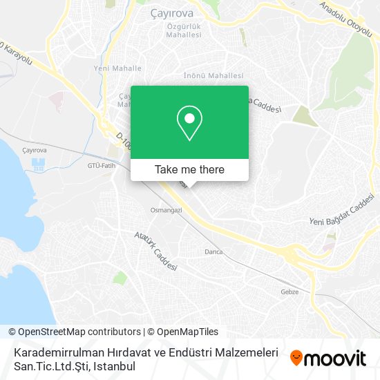 Karademirrulman Hırdavat ve Endüstri Malzemeleri San.Tic.Ltd.Şti map